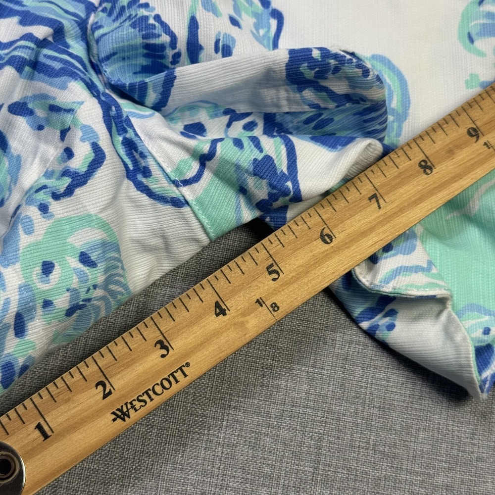 Lilly Pulitzer Floral Buttercup Hot Pants Women's 00 White Pockets 5" Inseam - Picture 6 of 10